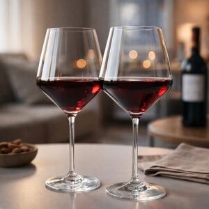 Zwiesel Glas Pure Burgundy Wine Glasses Set of 2 Modern Crystal 9.5”